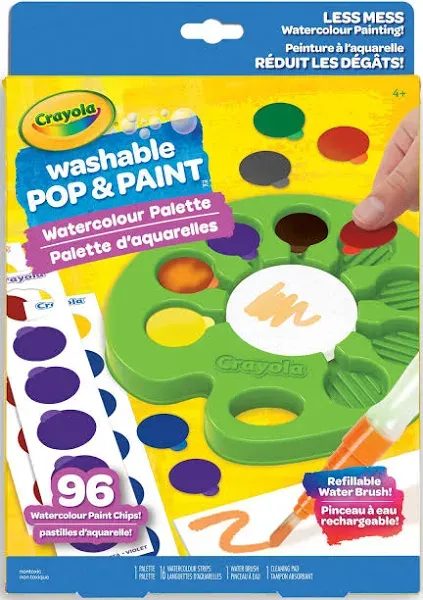 Crayola Pop & Paint Washable Watercolor Palette