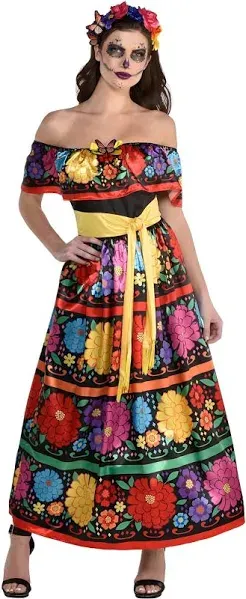 Adult Amscan Sugar Skull Beauty Costume