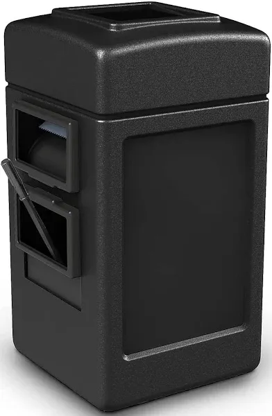 Commercial Zone 755101 Square Waste -Windshield Center - Black