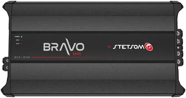 Stetsom BRAVO BASS 8K Digital Mono Car Audio Subwoofer Amplifier 8000 Watts 1-Ohm