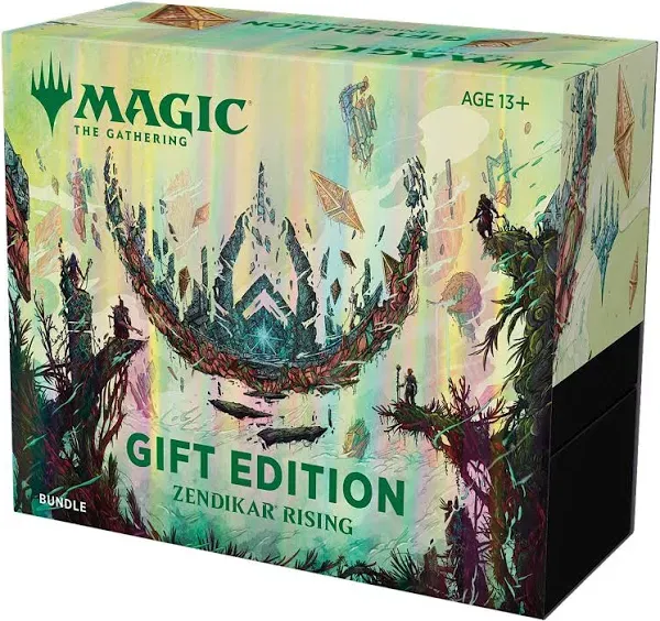 Magic: The Gathering Zendikar Rising Gift Bundle | 10 Draft Booster Packs | 1 Collector Booster | Accessories