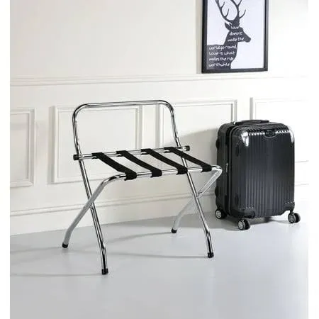 TGBY Foldable High Back Luggage Rack