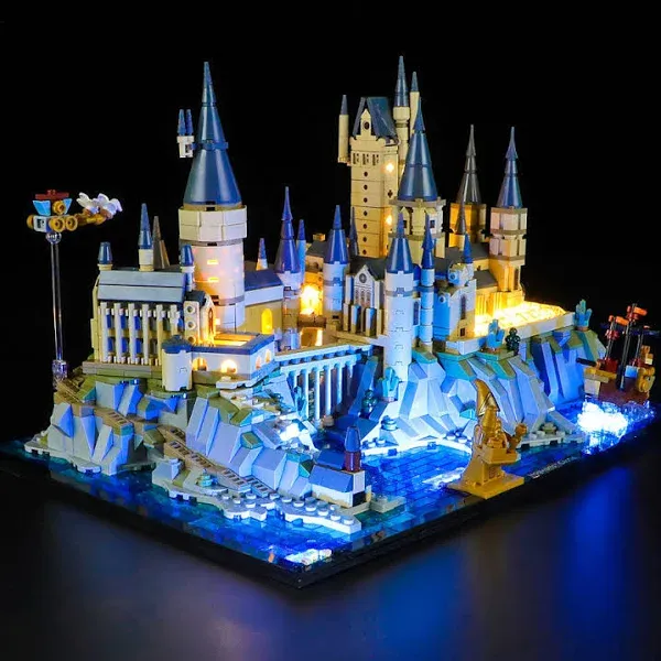 LED Lighting Kit for Lego Harry Potter Hogwarts Castle and Grounds 76419, LED Light Compatible with Lego 76419 Building Block Models (Not Include Lego Set)