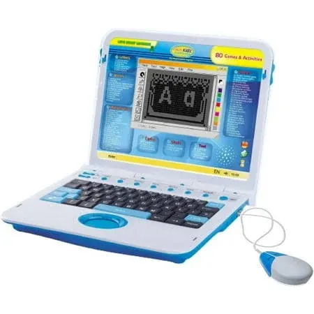 My Exploration Toy Laptop Educational Learning Computer, 80 Challenging Learning Games and Activities, LCD Screen, Keyboard and Mouse Included (Blue), Ages 5+