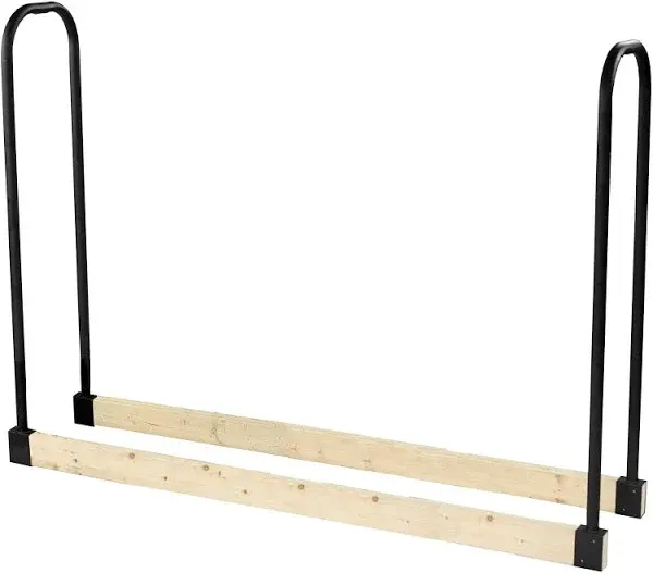 Pleasant Hearth 48-in 14-in Steel Adjustable Firewood Rack