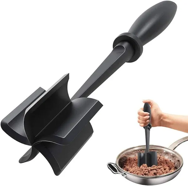 Meat Hamburger Chopper Heat Resistant Utensil Ground Beef Potato Masher Spatula