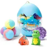 Bath Bombs for Kids Shower Set with 20pcs Bath Ball and 2 Dinosaur Bathtub Toys