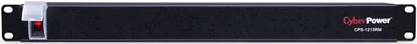 *NEW* CyberPower CPS-1215RM 1U Rackmount PDU 15A 12 Outlet - Black