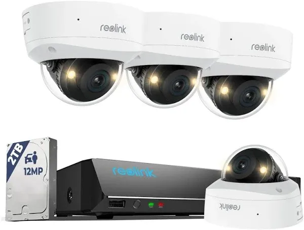 Reolink RLK8-1200V4 12MP UHD IK10 PoE Security System