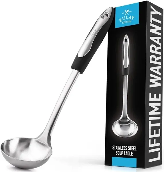 Zulay Kitchen Stainless Steel Soup Ladle