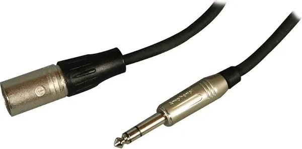 Pro Co Sound Excellines Stereo 1/4" Phone Male to XLR Male Patch Cable (24-Gauge) - 20\