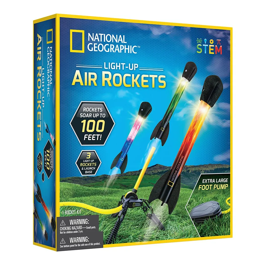 National Geographic Light-Up Air Rockets