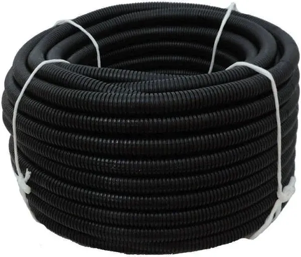 Hydromaxx 100 ft Flexible Corrugated HDPE NON Split Tubing Wire Loom