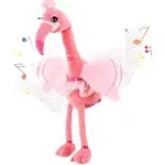 Dancing Flamingo Toy - Interactive Toddler Toys - Cute and Soft Singing Stuffed Live Animals for Baby - Little Live Pets Baby Girl Toys- Stuffed Plush, for Girls and Boys 3+