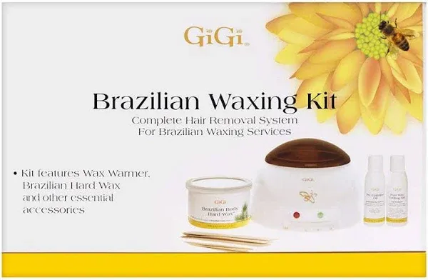 GiGi Brazilian Waxing Kit Sensitive Body Hair Pro Wax Warmer Removal System 0954