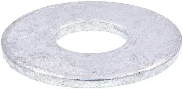 Prime-Line 9080383 Flat Washers, USS, 3/4 In. X 2 In. OD, Hot Dip Galvanized Steel (10 Pack)