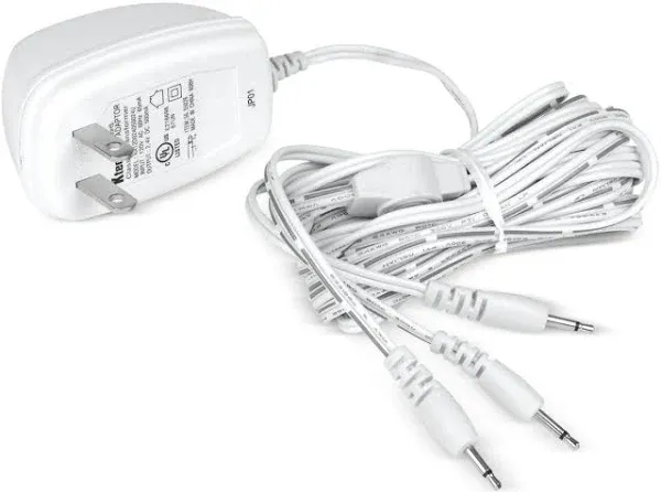 Dept 56 Light Accessory AC/DC Adapter 55026 White 2.5V Power Supply 3 Plugs