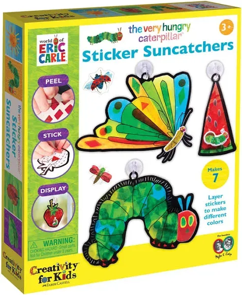 Creativity for Kids The Very Hungry Caterpillar Sticker Suncatchers