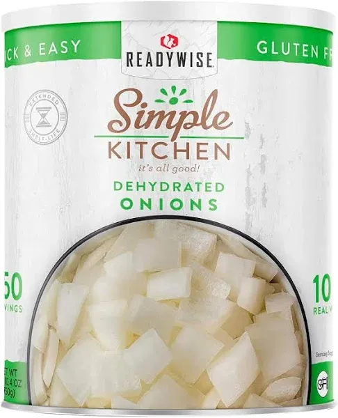 Dehydrated Chopped Onions - 250 Serving #10 Can