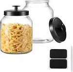 Hyperspace Clear Glass Kitchen Canister Set