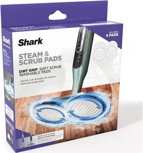 Shark Soft 2 Steam & Scrub Dirt Grip Dusting Washable Pads