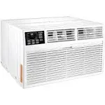 Whirlpool 12,000 BTU Through the Wall Air Conditioner, 115V, Cools up to 550 Sq. Ft for Living Room, Bedroom, Kitchen, Apartment, with Dehumidifier, Remote Control, Digital Display, 24H Timer, White