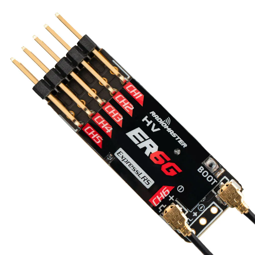 RadioMaster ER6G 2.4GHz PWM ELRS 6 Channel Receiver