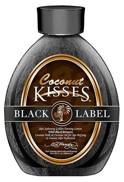 Coconut Kisses Black Label Tanning Lotion with Bronzers. 13.5 fl oz