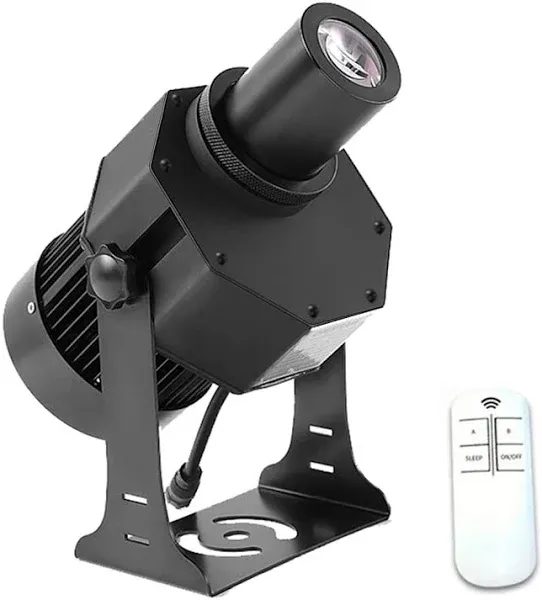 120W LED Logo GOBO Projector Ip67 Waterproof DJ Effect Light Including Free Custom Glass GOBO to Project Image for Hotel Company Store Wedding Advertising Indoor and Outdoor Use (120W)