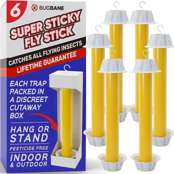 Bugbane Fly Stick Sticky Fly Traps