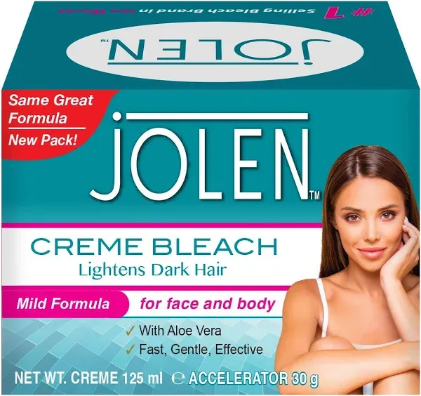 Jolen Creme Bleach Sensitive Formula Plus Aloe Vera 1.2 Oz