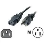 C2G - 15ft 18 AWG Universal Power Cord NEMA 5-15P to IEC320C13