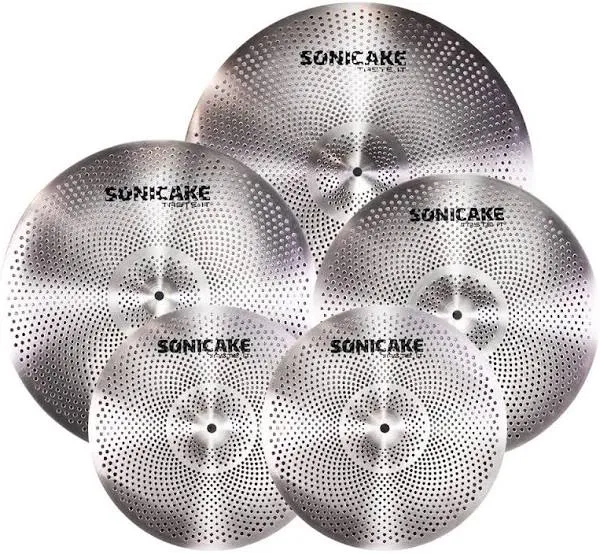 Low Volume Cymbal Pack Quiet Cymbal Set 14&#034;Hi-Hats+16&#034;<wbr/>Crash+18&#034;Crash<wbr/>+20&#034;Ride 5 P