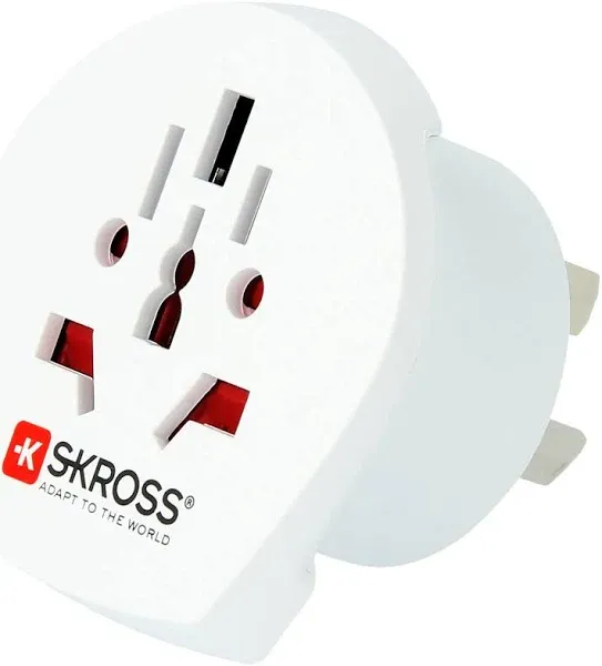 SKROSS® Travel Country Adapter Plug World-to-USA Earthed