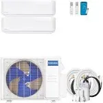 Mr Cool DIYM227HPW02C07 DIY Multi-Zone Series Ductless Heat Pump, White