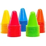 Juvale 50 Pack Mini Cones for Classroom, Traffic Cones, Sports Cones for Soccer,