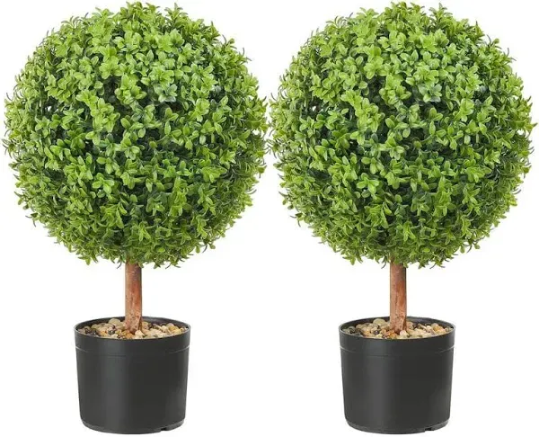 VEVOR Artificial Topiaries Boxwood Trees