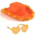 Funcredible Orange Cowgirl Hat