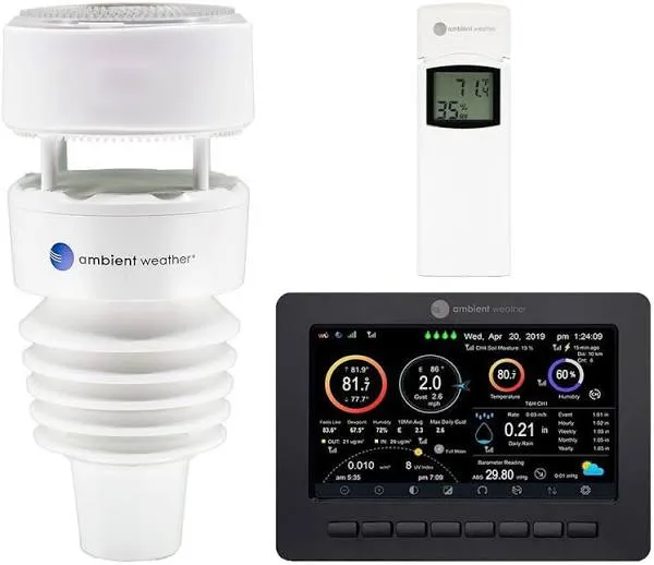 Ambient Weather WS-4000 Solar Powered Ultrasonic Wi-Fi Weather Station