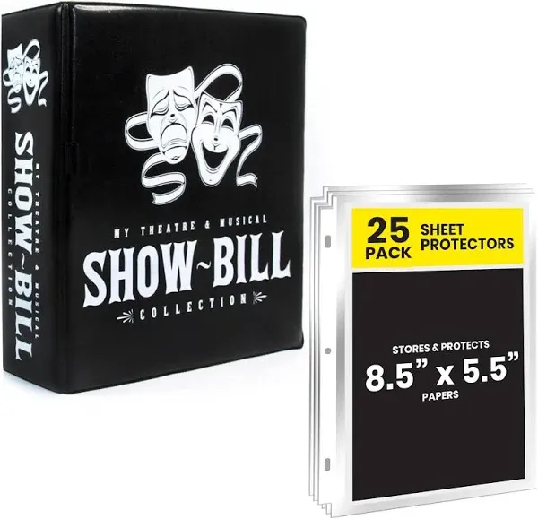 Playbill 3 ring D-Ring Binder for Broadway and Theatre Show-Bills