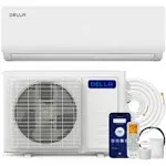 della Versa Series 9000 BTU Mini Split AC Work with Alexa 19 SEER2 Cools Up to 400 Sqft 230V WiFi Enabled AC 075 Ton Heat PU