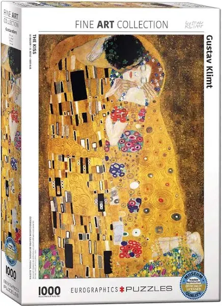 EuroGraphics Gustav Klimt The Kiss 1000 Piece Jigsaw Puzzle by Eurographics , Yellow