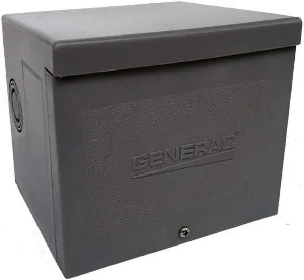 Generac 6340 30-Amp 125/250V Raintight Power Inlet Box with Spring-Loaded Flip L