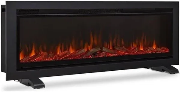 Real Flame 65" Wall- Mount or Recessed Electric Fireplace Insert by Real Flame