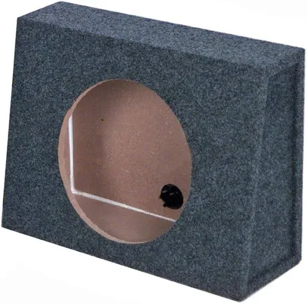 Q Power 10 Inch Single Slim Truck Shallow Sealed Subwoofer Box