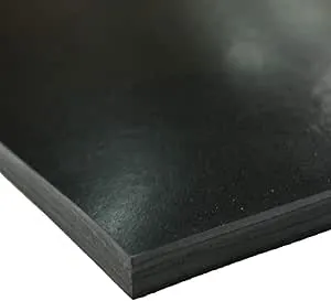 Rubber-Cal EPDM - Commercial Grade - 60A - Rubber Sheet - 3/8" Thick x 36" Width x 48" Length - Black