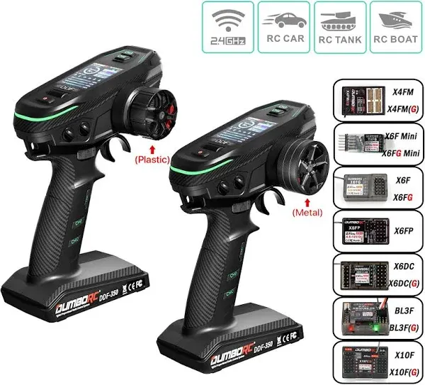 DUMBORC DDF-350 2.4GHz 10CH HD LCD Screen Digital Radio Transmitter