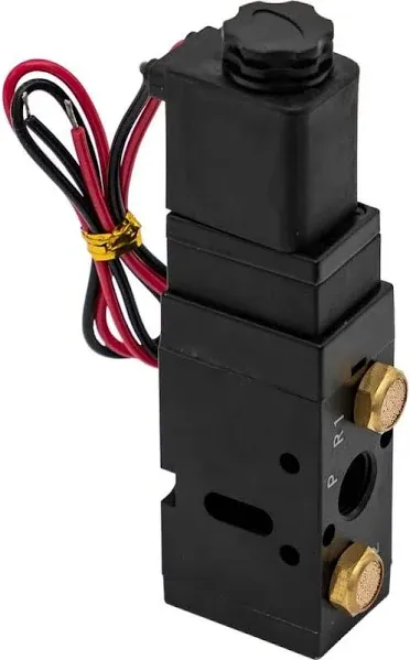 BUYERS PRODUCTS BAV050SA Solenoid Air Valve,Black,St<wbr/>eel 55MX15