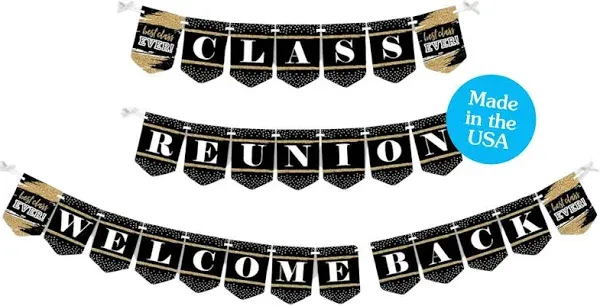 Big Dot of Happiness Reunited School Class Reunion Party Bunting Banner