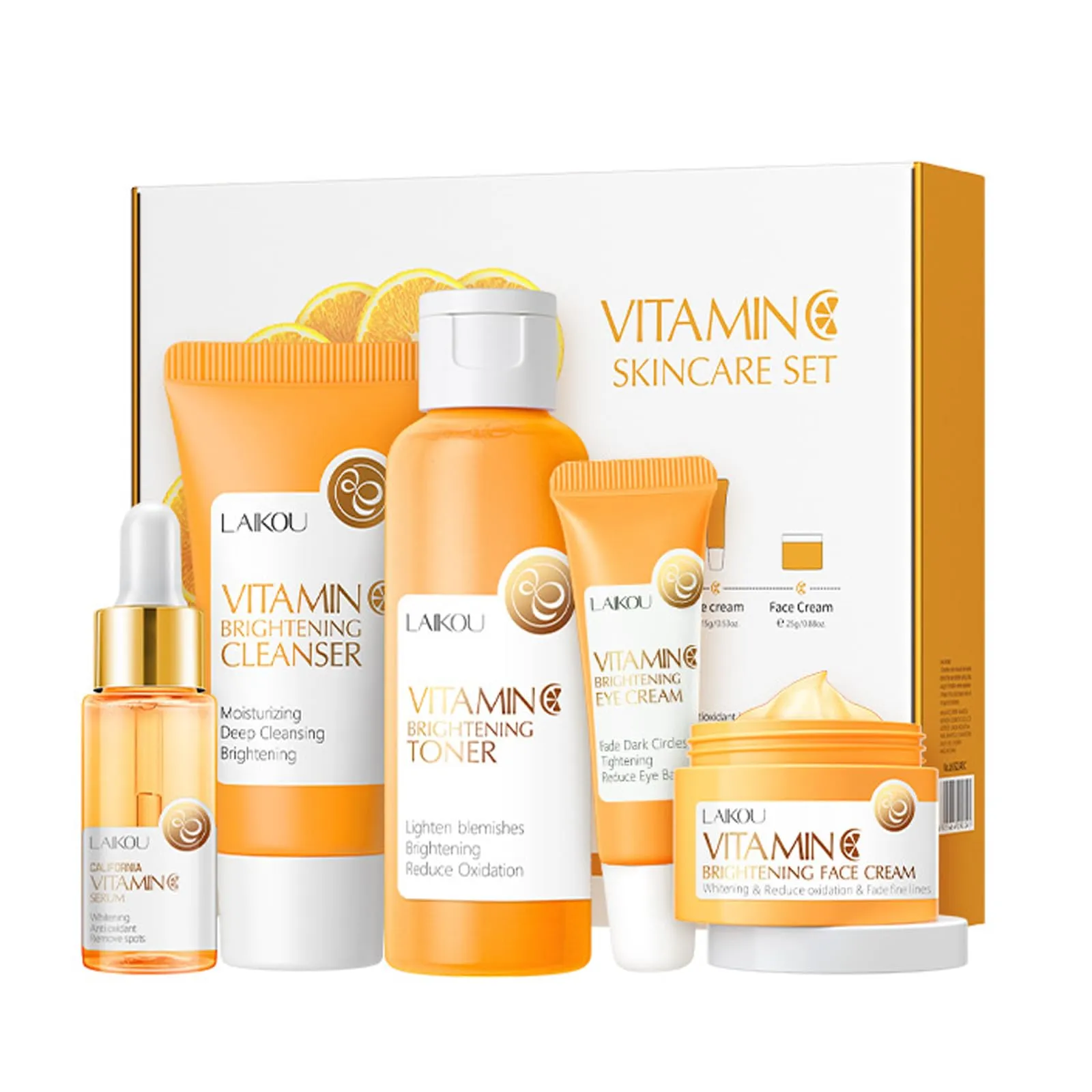 Skincare Gift Set for Teenage Girls,Vitamin C Skin Care Set - 5 Piece Gentle Ski